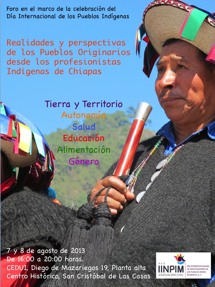 Foro: Realidades y perspectivas de los pueblos originarios desde los profesionistas indígenas de Chiapas